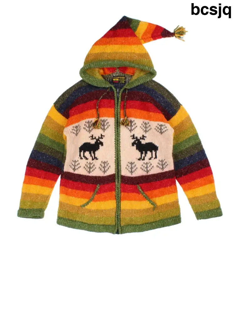 Ecuadorian Hooded Knitwear (Size S) - Knitwear