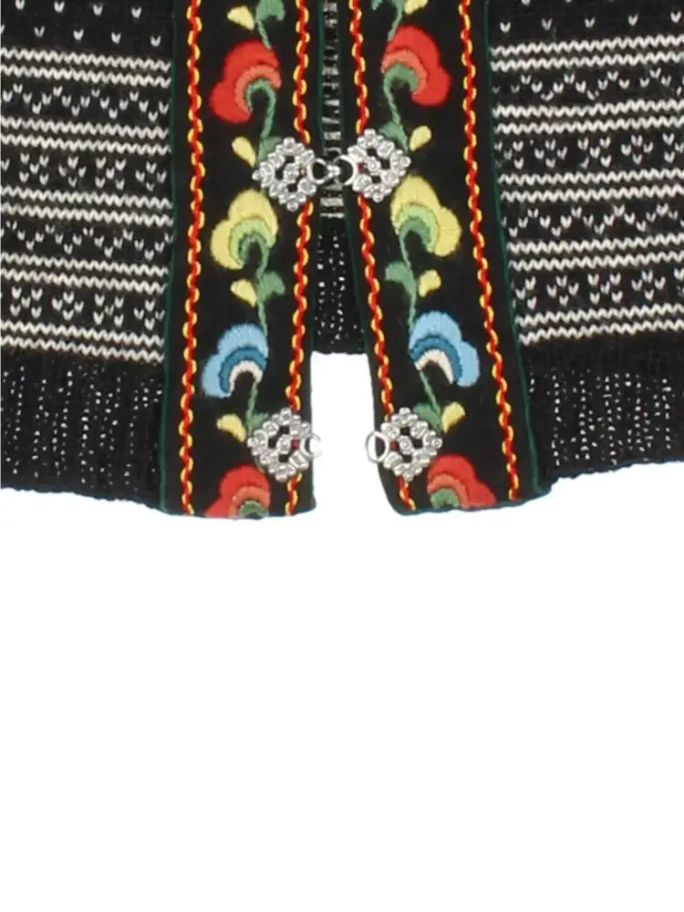 Nordic Fair Isle Cardigan (Size S) - Knitwear