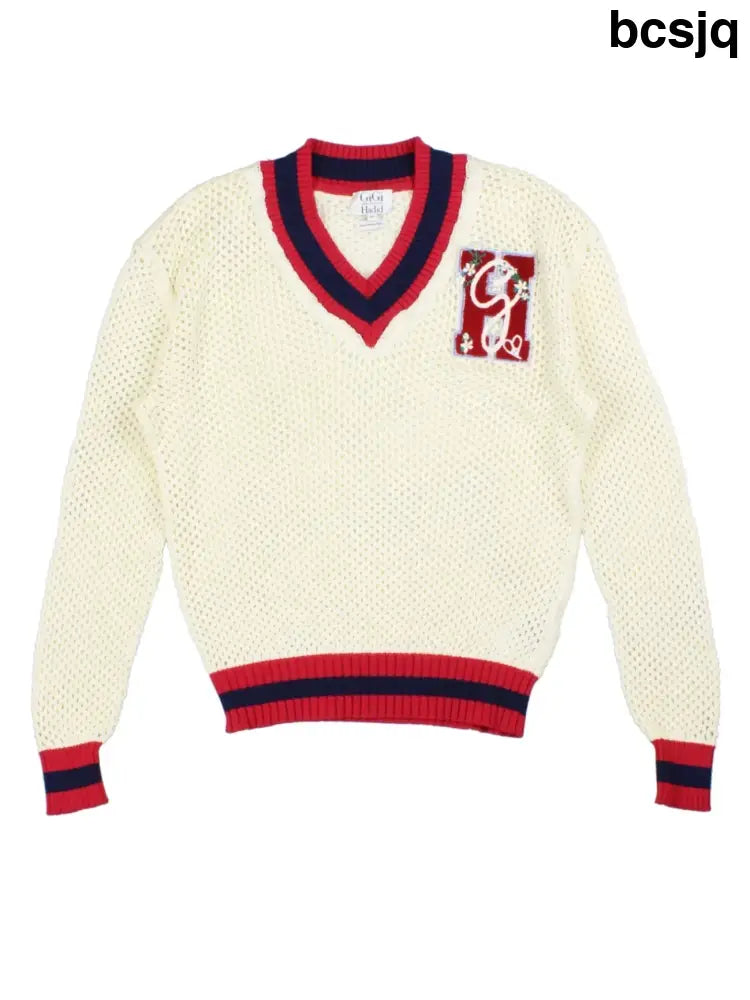 Tommy Hilfiger x Gigi Hadid V-Neck Jumper (Size M) - Knitwear