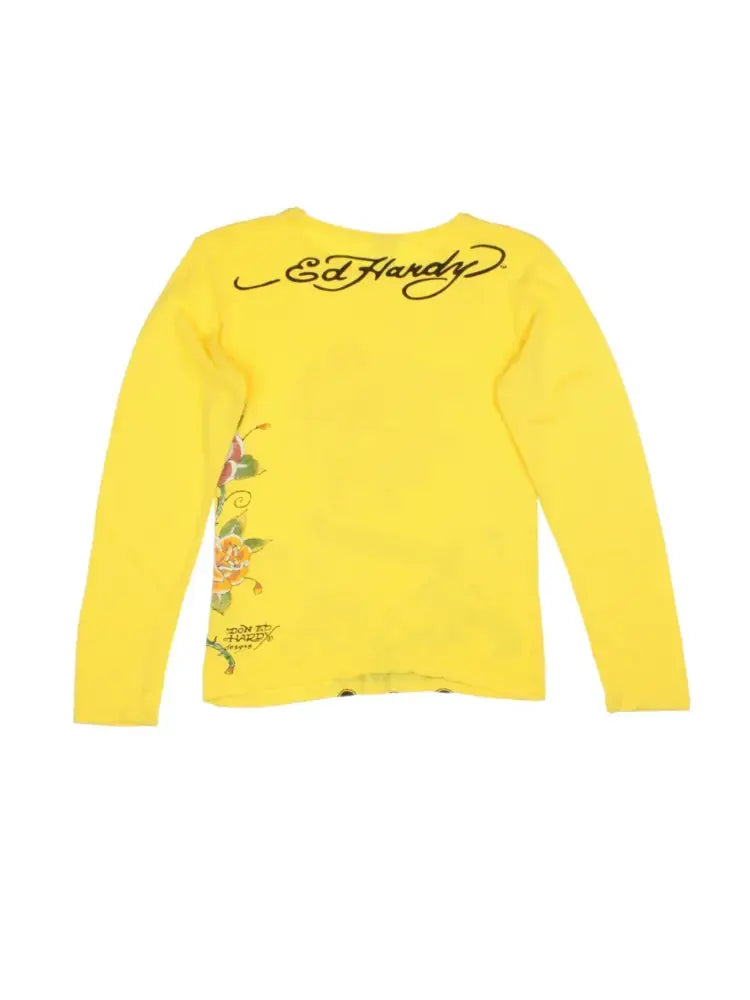 Y2K Ed Hardy Love Kills Top (Size S) - T-Shirts