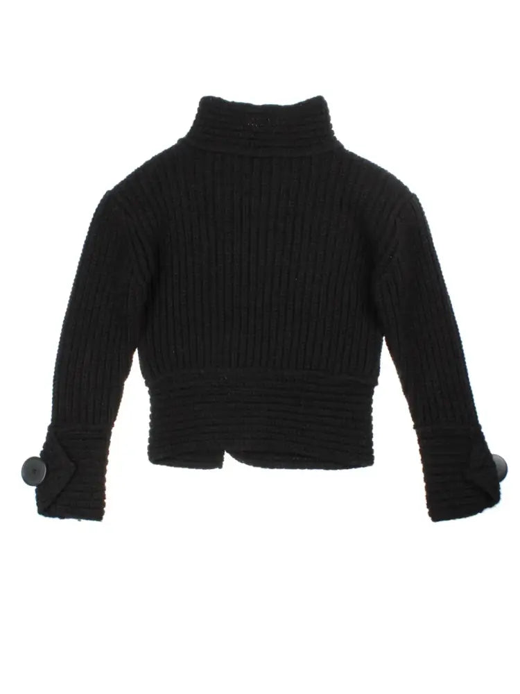 Y2K Funnel Neck Cardigan (Size XS) - Knitwear