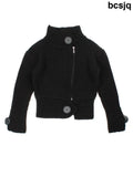 Y2K Funnel Neck Cardigan (Size XS) - Knitwear